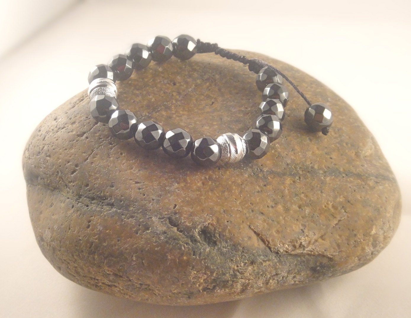 Hematite Bracelet Mens Shambala Bracelet