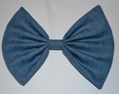 Denim Hair Bow