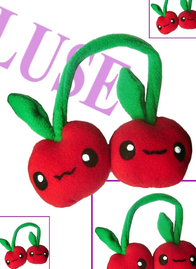 Kawaii Plush Funny  Cherry,s Red