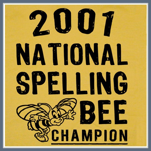 Spelling Bee T Shirt Geek Nerd Funny School Vintage Retro Tee Design Humor SHIRT