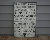 Love like crazy, lee brice lyrics, handpainted wood wall hanging, home decor