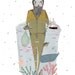 Kids wall art. The Fisherman. Limited edition prints. Illustrator Amyisla. Wall decor.