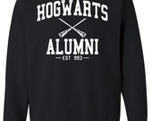 Hogwarts Alumni Harry Potter Crewneck Sweatshirt Clothing Sweater For Unisex Style Funny Sweatshirt x Crewneck x Jumper x Sweater B-057