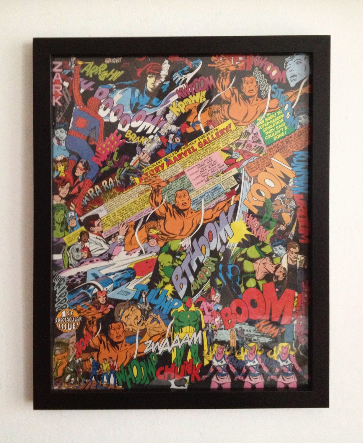 Mighty Marvel Gallery Comic Collage