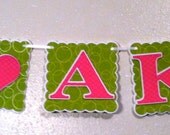 Alpha Kappa Alpha Banner ((Greek Letter Banner)) Sorority Decorations
