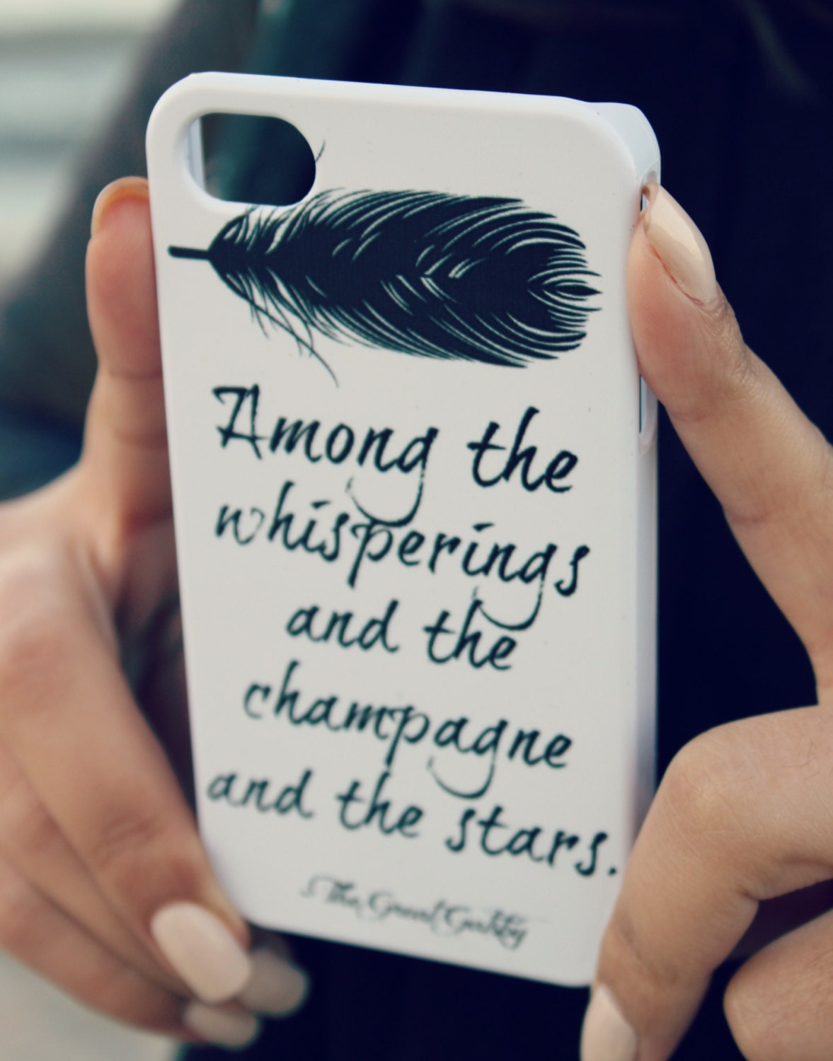The Great Gatsby iPhone Case - Quote iPhone Case 4/ 4S / 5 - Literary iPhone Case - Word Art  - Typography iPhone Case