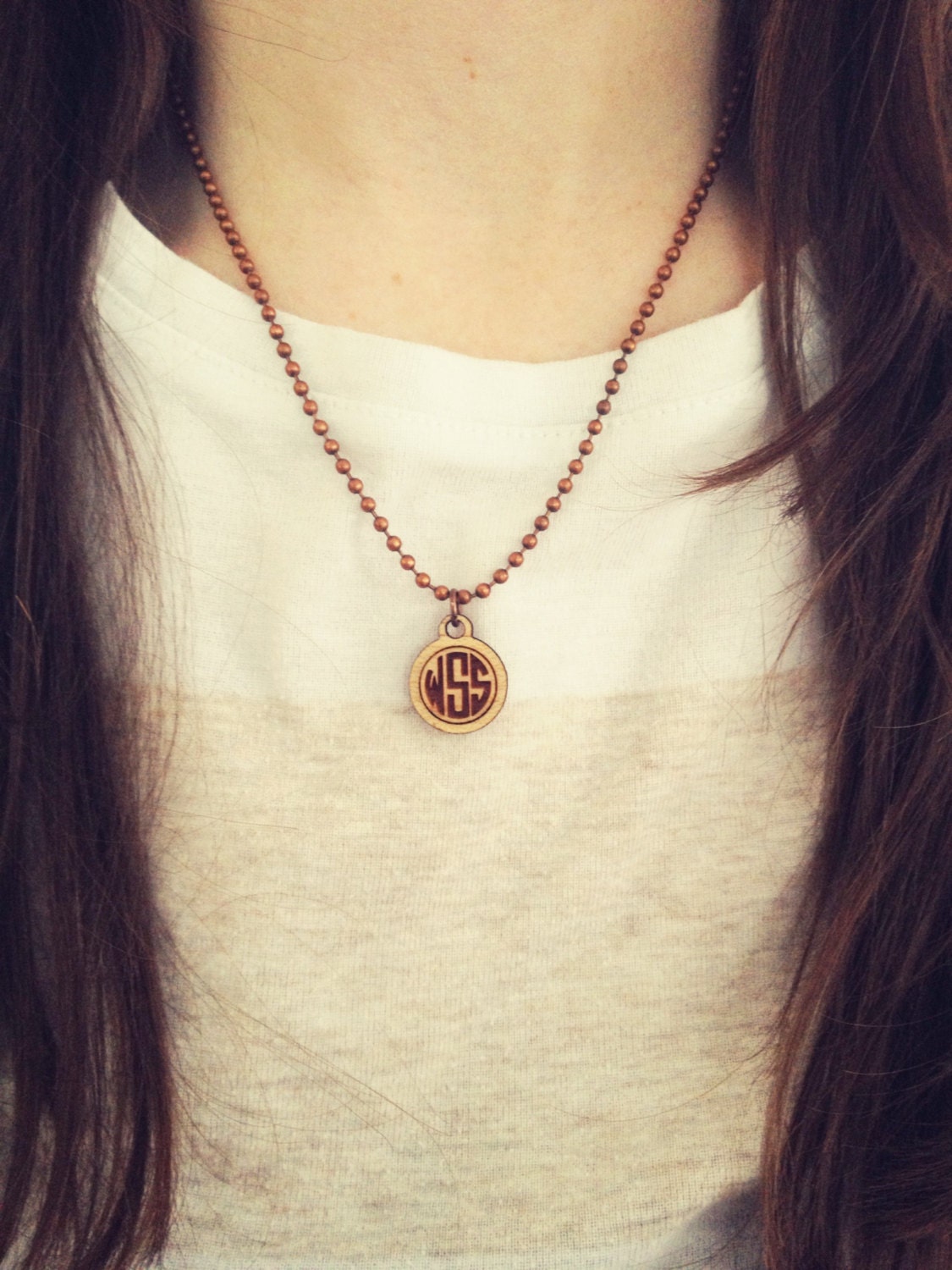 Monogram Necklace, Jewelry, Women, Girls, GIft, Custom, Pendant, Mother's Day