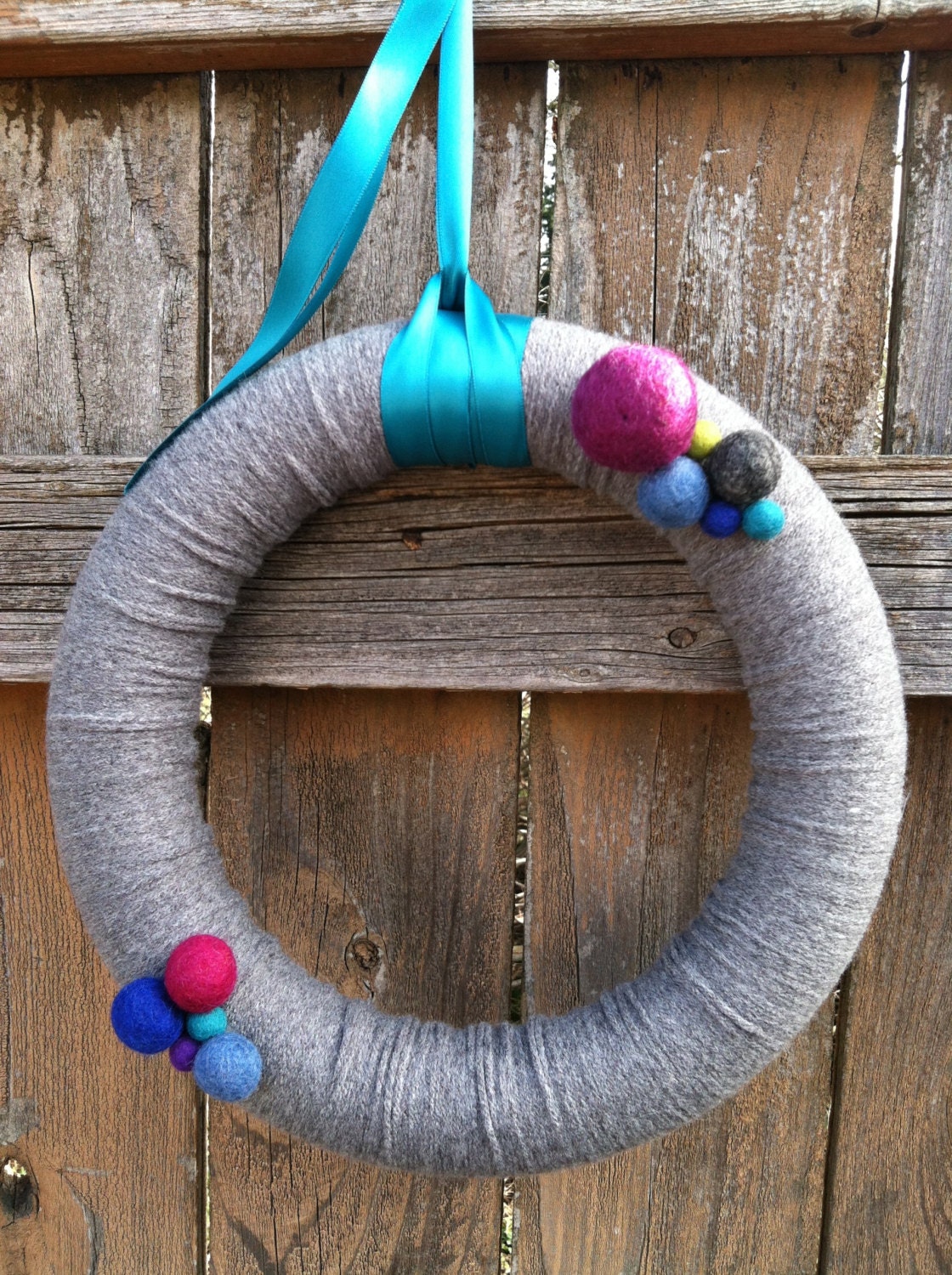 Yarn wreath