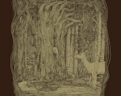 Tangled Forest Print 14 x 18 Fine Art Detailed Print
