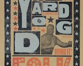 YARD DOG Folk Art, Austin TX Hand Printed Letterpress Poster