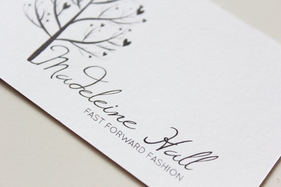 PRINTABLE Custom Business Cards - Branch Love Series Il_570xn