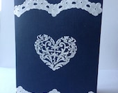 Valentine's Day Card - Romantic - Love - Be My Valentine - Heart - Handmade Card