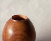 Recycled wood and copper tealight candle holder