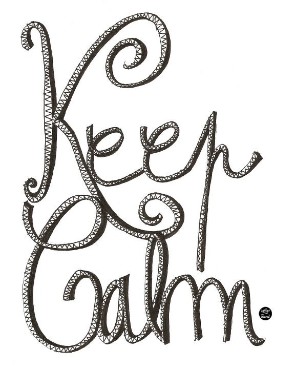 Keep Calm. Quotes.Typography Wall Art Print. Printable