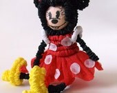 Handmade mini pinata doll (Minnie Mouse)