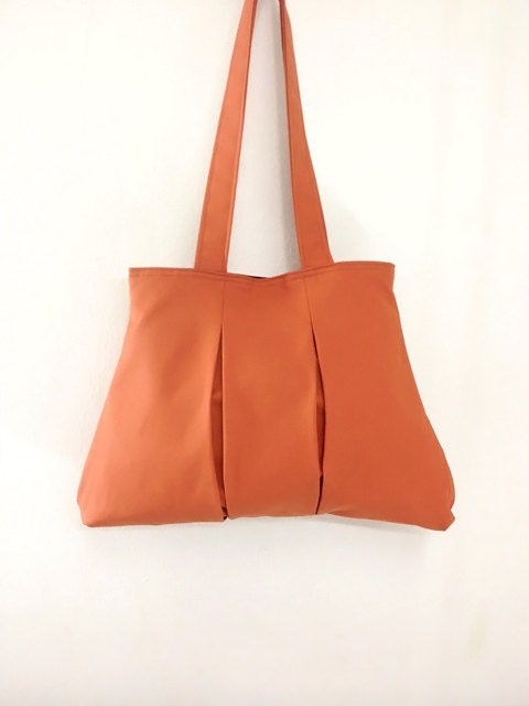 SALE - 10%off Handmade Cotton bag Canvas bag diaper bag Shoulder bag Hobo bag Tote bag Purse Everyday bag Double Straps -Burnt Orange- Diana