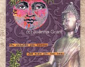 ZEN Mixed Media Collage Inspirational Original Art