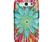 Floral, Samsung Galaxy S3 Case, Galaxy S4 Case, Big Blue Flower, Tough Case, Funky Abstract Art, phone cases
