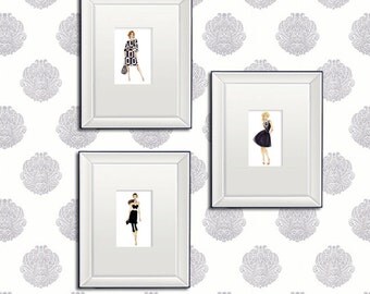 Any 3 Mini-Fashion Illustration Prints