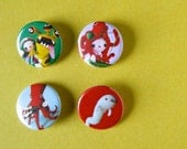 Pinback Button Set B (with free stickers)