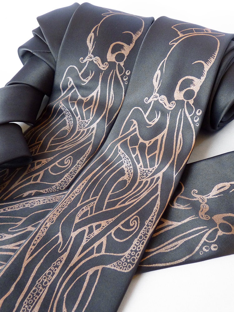 Octopus Men's Necktie - The Fancy Octopus Tie for Men - Gifts for Men