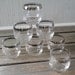 Roly Poly Rocks Glasses Silver Trim Seven