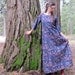 70s Floral Bohemian Wrap Dress