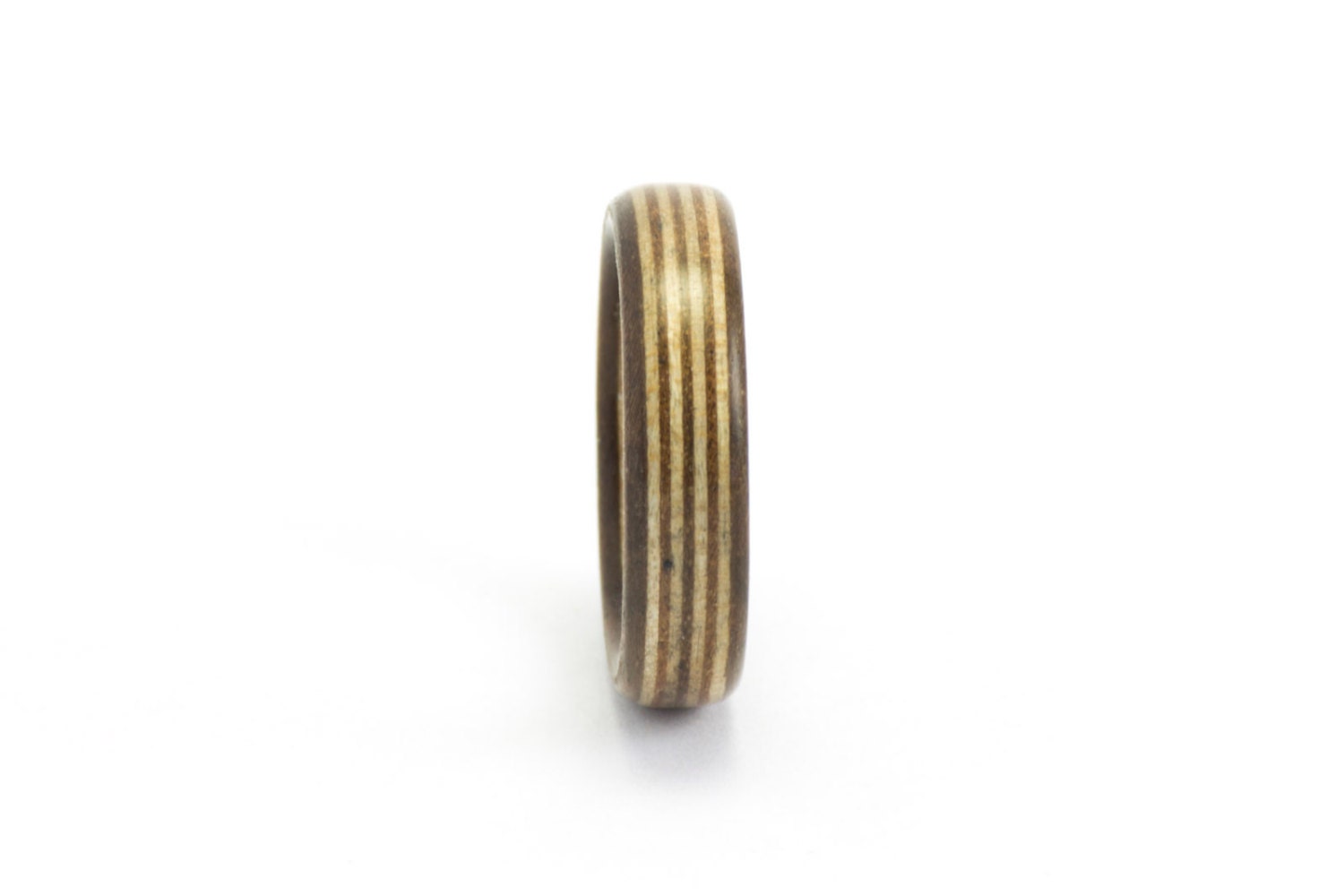 Wood Ring, Handmade Walnut, Maple, & Mahogany Jewelry