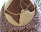 Horse Kids Hooded bath towel. Personalized Beach towel. Hooded towel. Girl or boy Baby shower/birthday gift. baby/toddler/child bath towel
