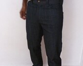 Raw Denim Jeans Handmade / Send your measurements for a great fit. by Wendel Johnston NYC Designer 