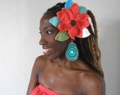 Coral Flower Headband