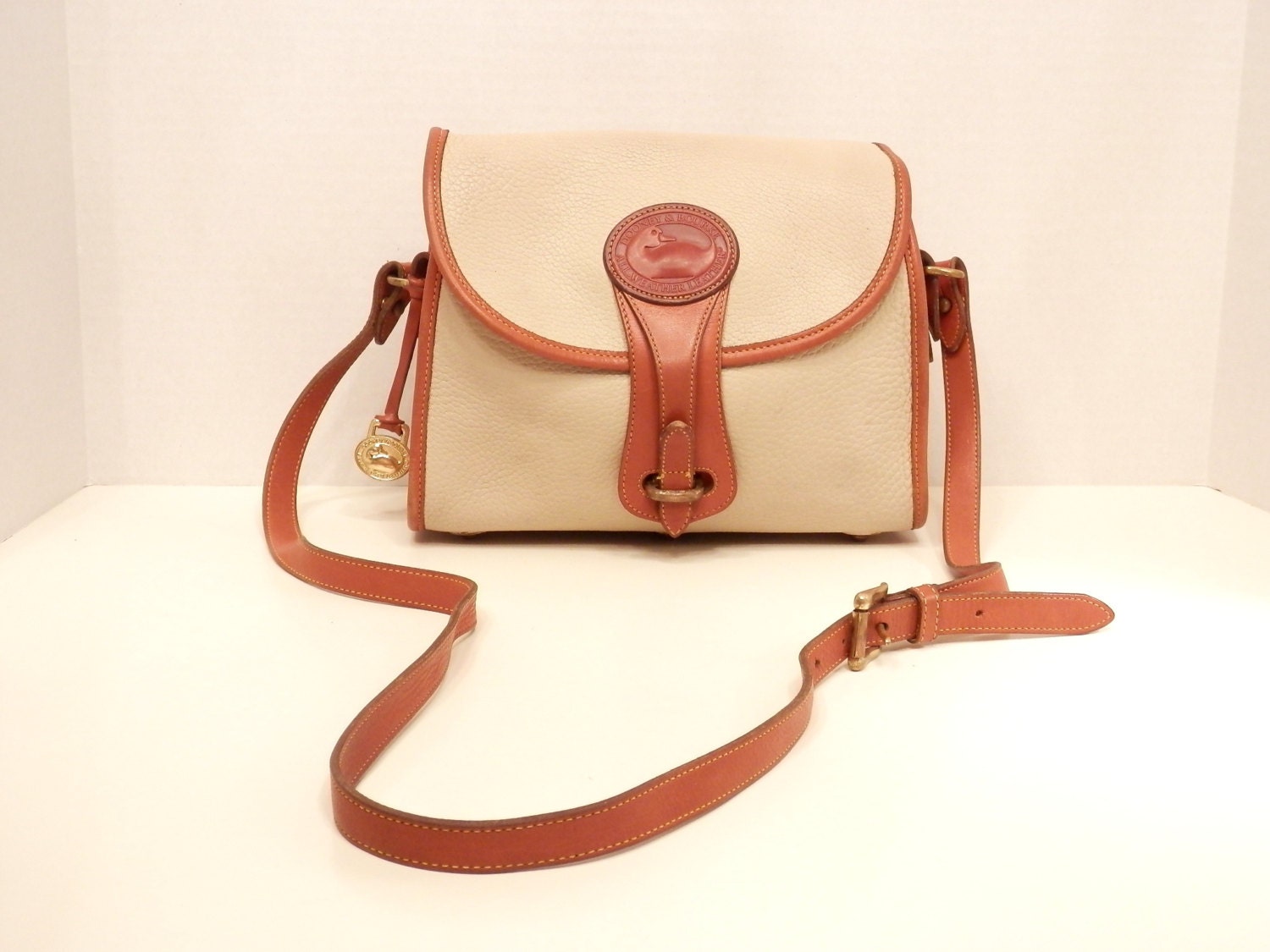 Dooney and Bourke Essex Cross Body Bag // Medium Bone White AWL