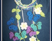 Spring Scarf Butterfly Kisses Crochet Pattern PDF- INSTANT DOWNLOAD