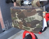 Kids Camouflage Bike Bag, Boys Scooter Bag -- Made to Order