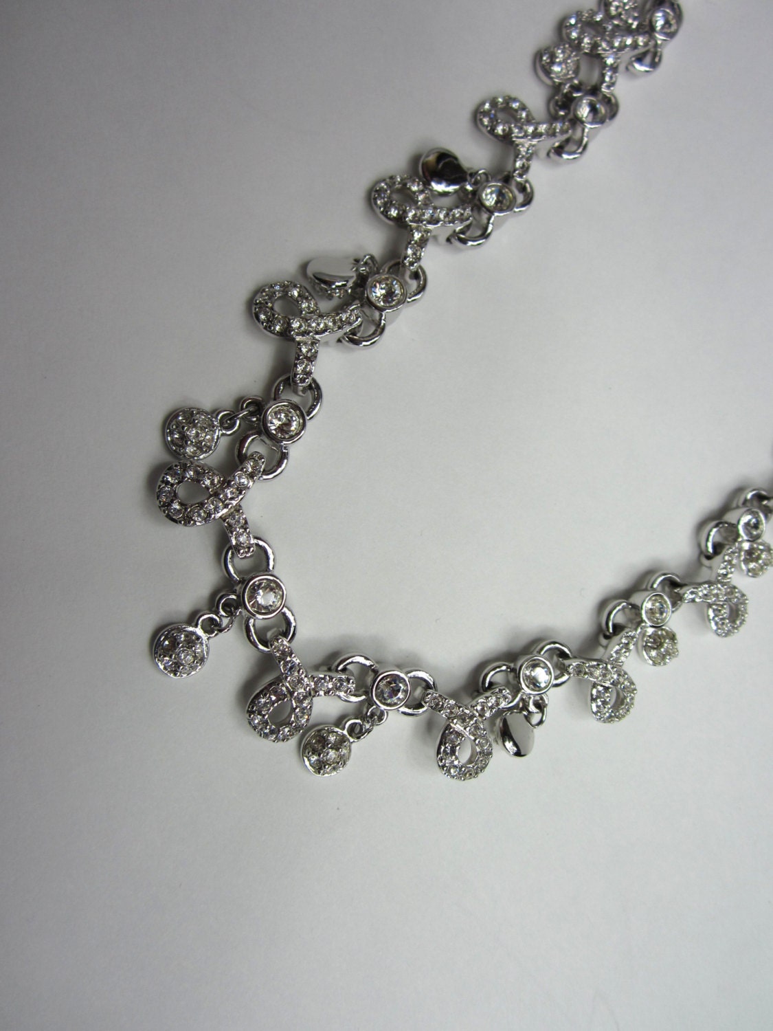 Swarovski Crystal necklace.  Bridal Wedding Day Necklace. Cocktail Necklace.New Old Stock.