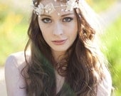 Bridal Halo, Boho, Wedding Headpiece - Lucy Halo