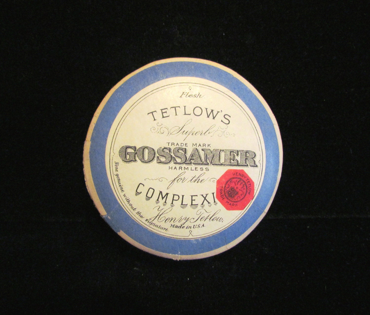 Vintage Powder Box 1920s Powder Box Tetlow's Powder Box Gossamer Powder Box Vanity Powder Box FULL EXTREMELY RARE