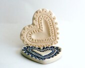Clay Stamp Love Lacy Heart Scalloped Large Tool for Ceramics Fondant Polyclay Cookies Pottery