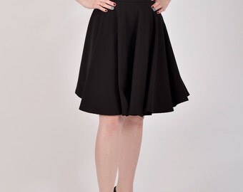 Black circle skirt