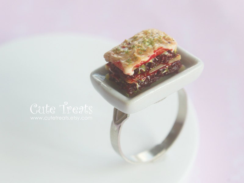 Lasagna Ring - Miniature Food Jewelry