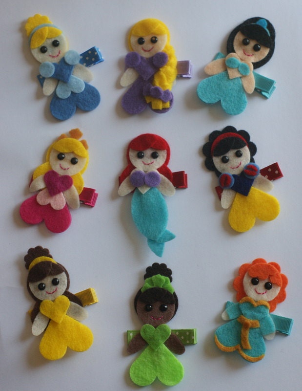 Pretty Princesses Hair Clip Set - Disney Inspired
