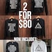 ANY TWO SWEATERS - Mix & Match - Choose from Harry Potter, Deathly Hallows, Star Wars, Lord of the Rings/Fellowship, Game of Thrones Houses