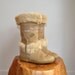 Apres Ski Mukluk Boots  //  Tan Brown Goat Fur Pony Hair 80s Mukluks  //  Vintage Italian Tecnica 80s Moccasin Boots  Size 36  5 5.5  6