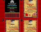 PIRATE Invitation - Boys Birthday Party - Pirates of the Caribbean - Girls Party - Krown Kreations & Celebrations Il_170x135