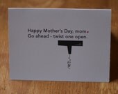 Mother's Day Card, Wino