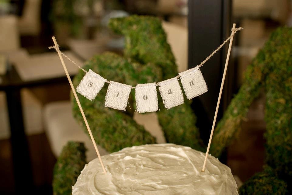 CAKE BUNTING - Cake Topper - Baby shower cake bunting - CAKE Banner - Smash Cake