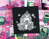 NEW AND IMPROVED Adventure Time Princess Bubblegum Patch in Black and Pink