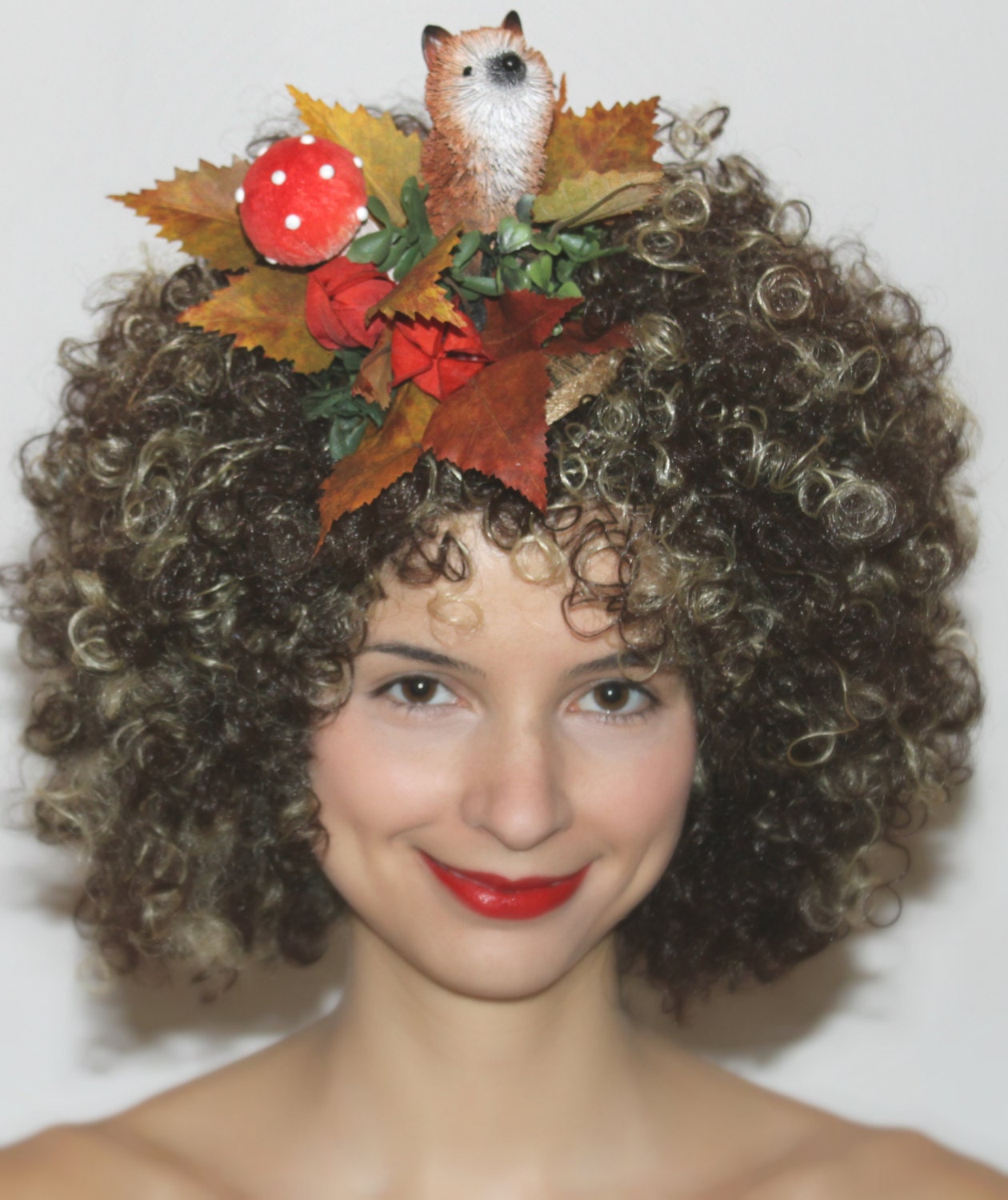 Orange and Yellow Woodland inspired Fascinator - 'Foxy Lady'
