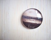 Valentine Magnet: Beach, Sunset, Valentine's Day, Romantic, For Her, For Him, Photography, Art - 1.5 Inches Magnet