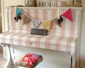Vintage hand painted piano Annie Sloan Chalk paint